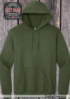 gildan 1850 bunnyhug green military