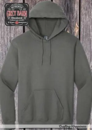 gildan 1850 bunnyhug grey dark deather