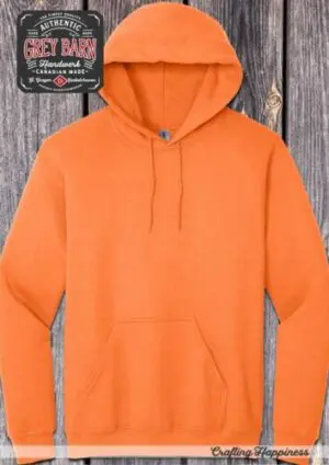 gildan 1850 bunnyhug orange safety