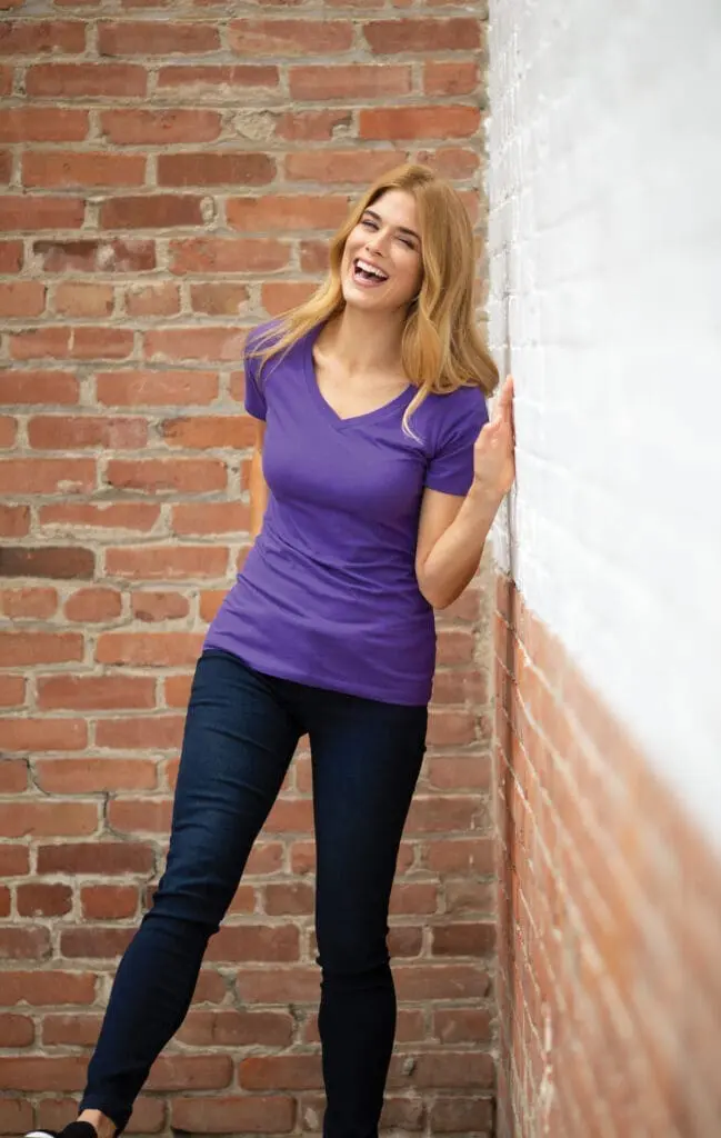 Saskatchewan ATC EUROSPUN V-Neck Tee front view