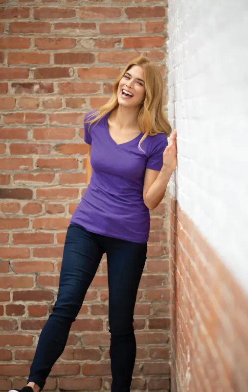 Eurospun V-Neck Tee Saskatchewan