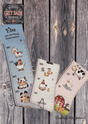 Custom Canvas Growth Ruler personalized canvas chart