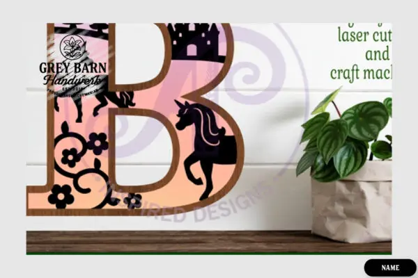 Unicorn Wooden Letter Decor Saskatchewan – Handmade