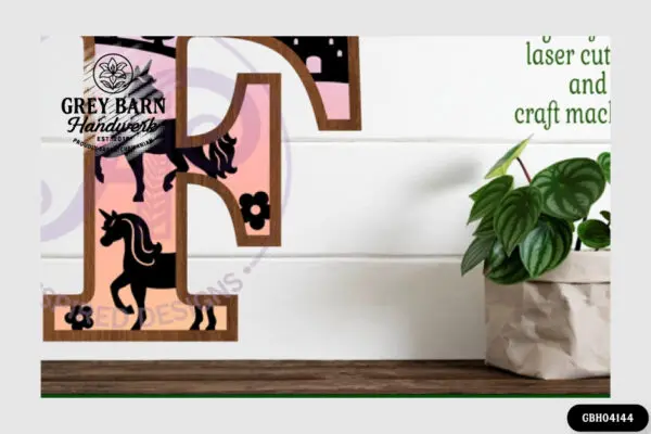 Unicorn Wooden Letter Kit - GBH04142 - Image 2