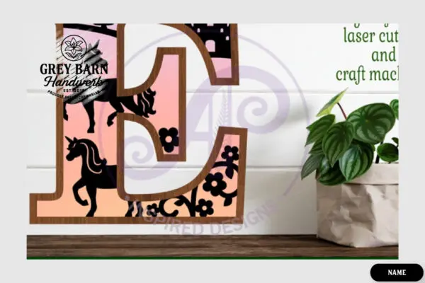 Unicorn Wooden Letter Kit - GBH04142 - Image 4
