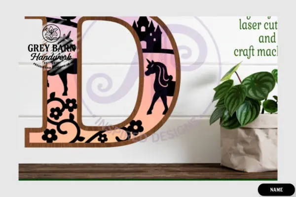 Unicorn Wooden Letter Kit - GBH04142 - Image 5