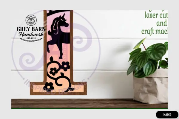 Unicorn Wooden Letter Kit - GBH04142 - Image 8