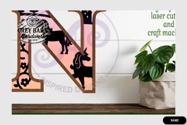 Unicorn Wooden Letter Kit - GBH04142 - Image 10