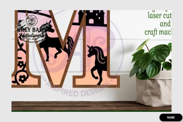 Unicorn Wooden Letter Kit - GBH04142 - Image 12