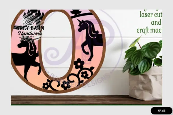 Unicorn Wooden Letter Kit - GBH04142 - Image 13