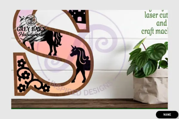 Unicorn Wooden Letter Kit - GBH04142 - Image 15