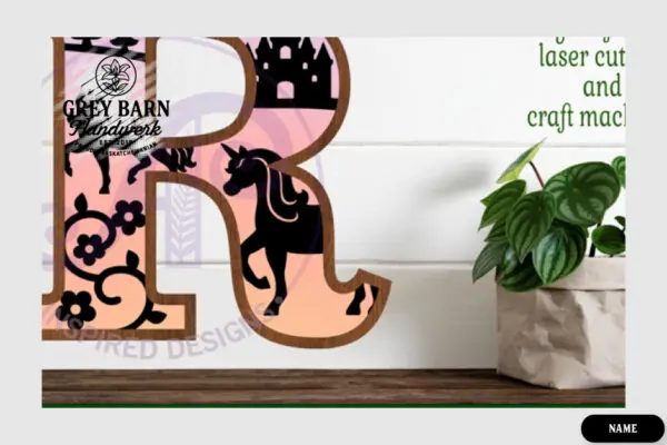 Unicorn Wooden Letter Kit - GBH04142 - Image 16