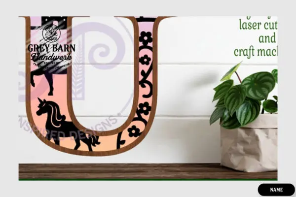 Unicorn Wooden Letter Kit - GBH04142 - Image 17