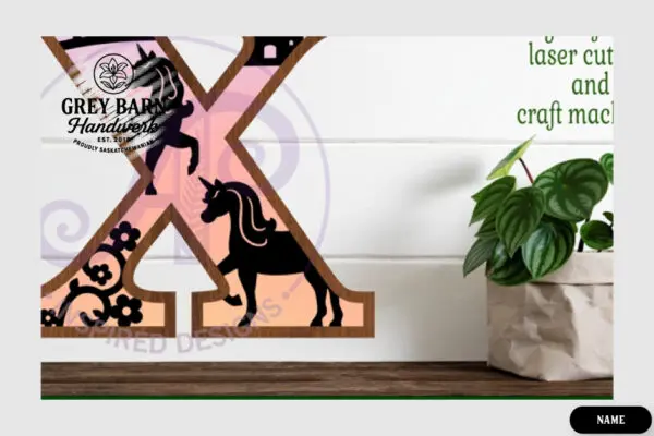 Unicorn Wooden Letter Kit - GBH04142 - Image 18