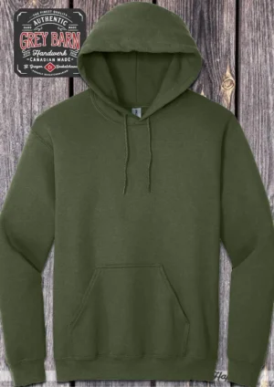 Gildan military green on sale hoodie