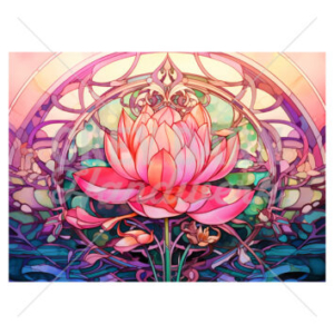 Kcb0002 Stained Glass Lilly 01