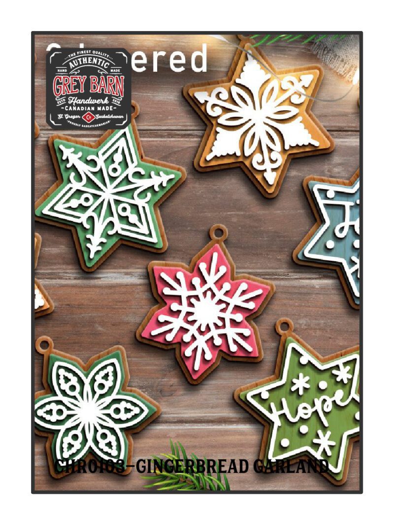 chr0103 gingerbread garland ornaments