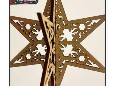 chr0105 christmas star ornament