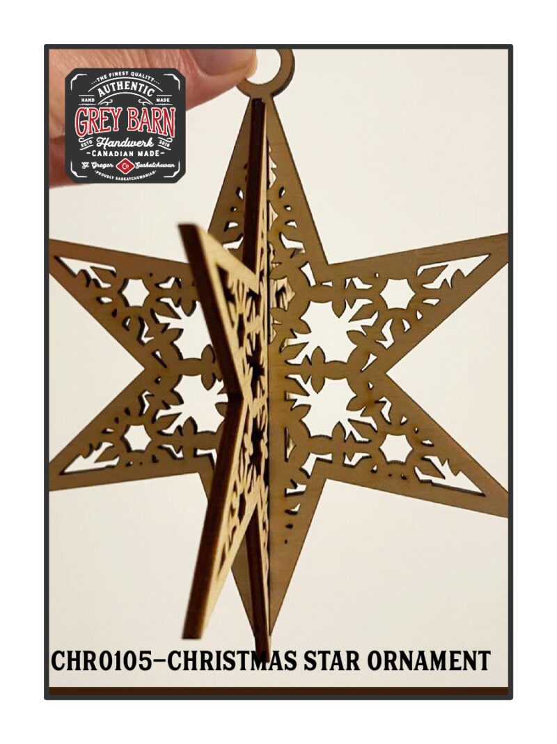 chr0105 christmas star ornament