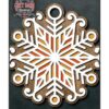 chr0107 winter christmas star ornament
