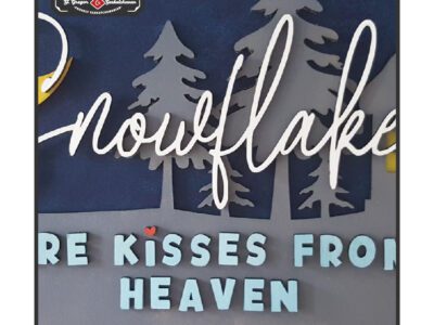 CHR0116 SNOWFLAKES KISSES RECTANGLE