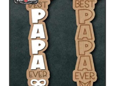 chr0130 best papa ornament