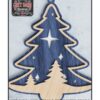 chr0133 christmas tree with stars ornament