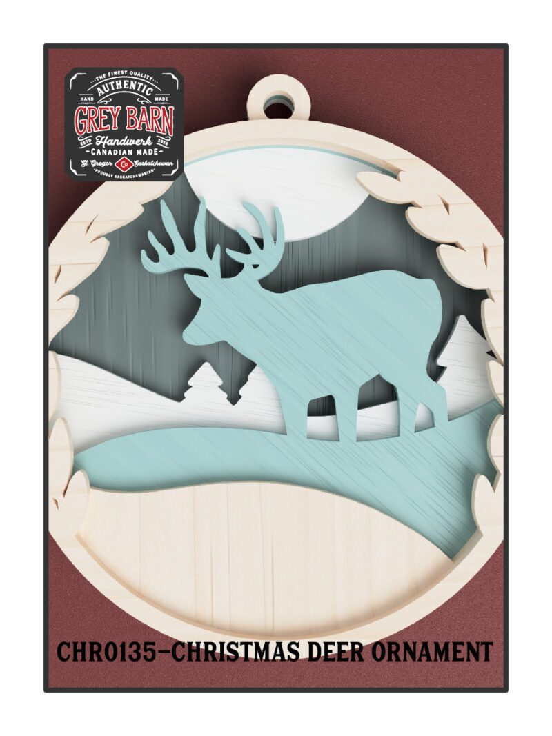 chr0135 christmas deer ornament