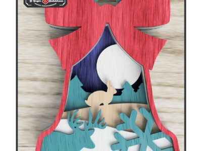 chr0137 christmas bell ornament