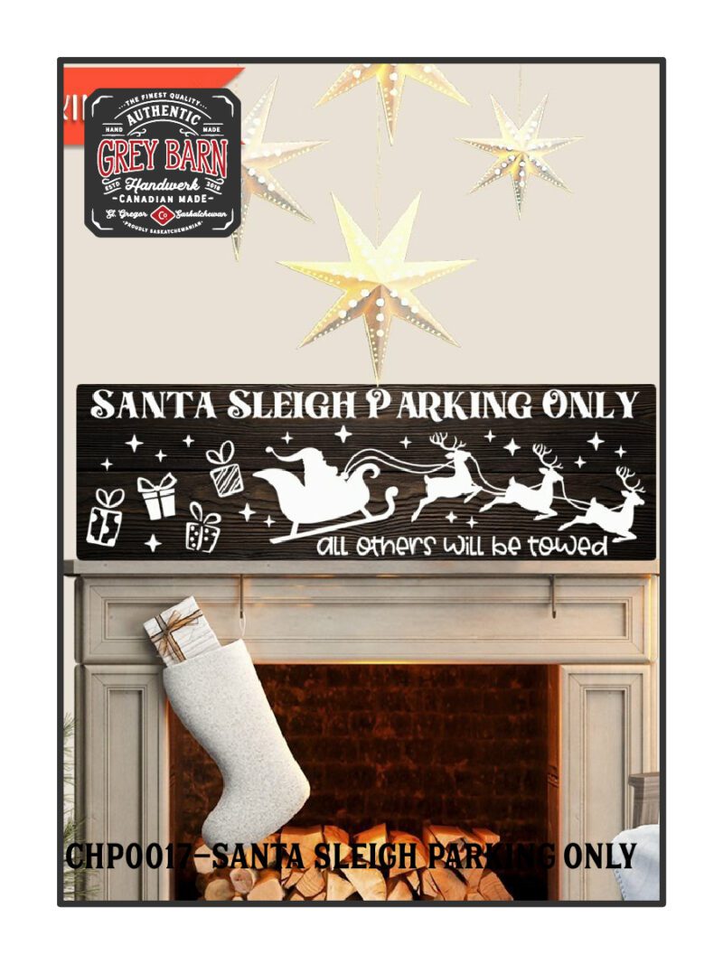 chp0017 santa sleigh parking only 01