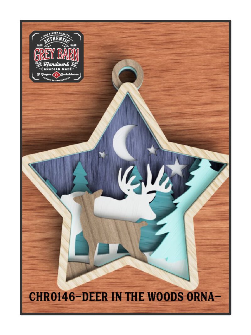 chr0146 deer in the woods ornament 01