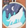 chr0147 howling wolf ornament 01