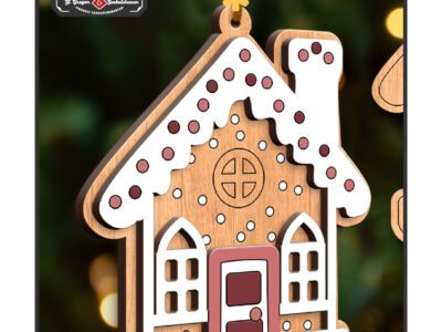 chr0162 christmas house ornament