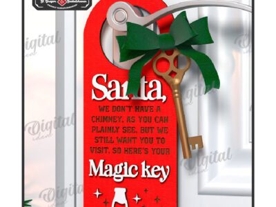 chr0169 santa s magic key door hanger