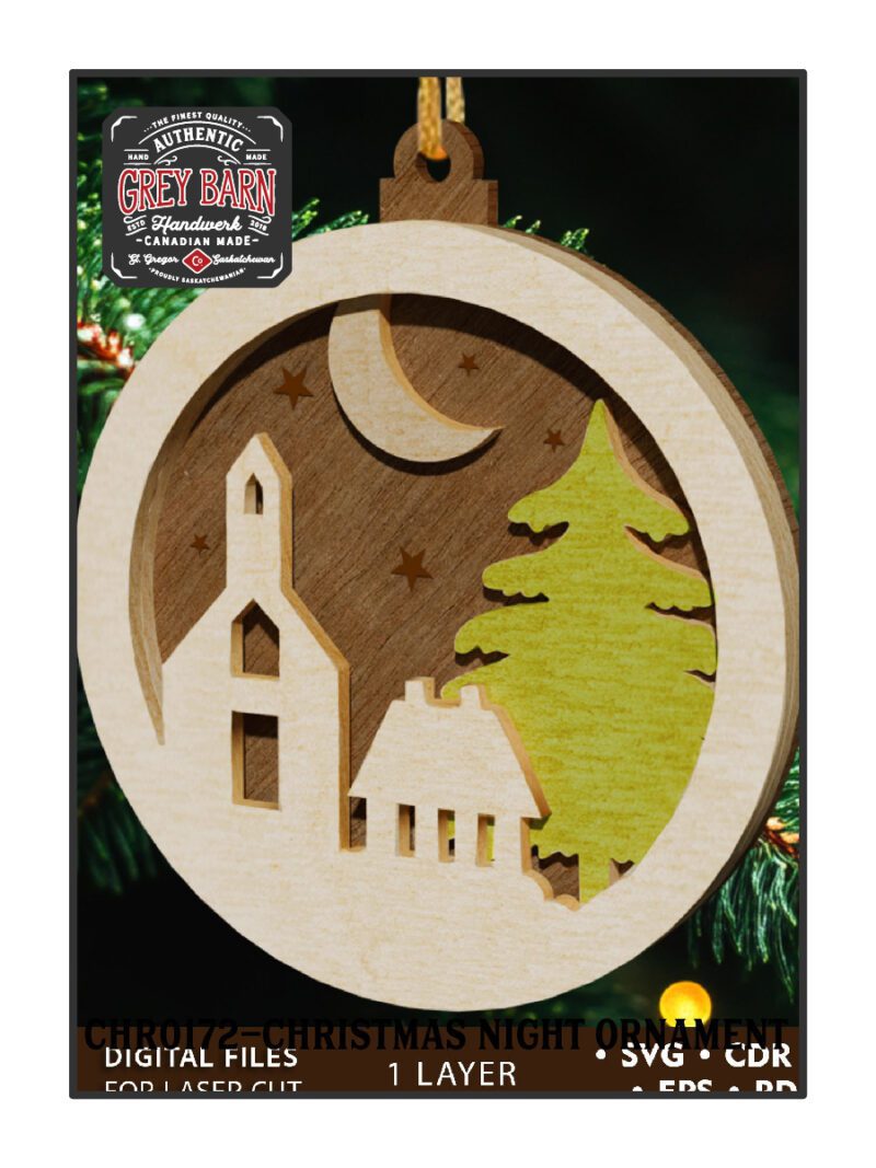 chr0172 christmas night ornament