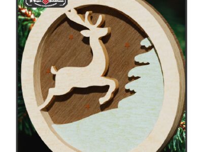 chr0173 christmas deer ornament