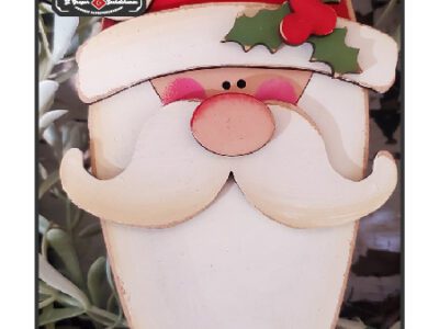 chr0207 01 prim santa face ornament