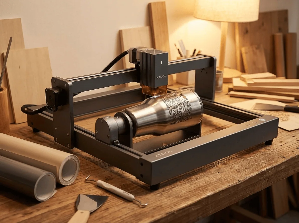 Personalising a custom 40oz tumbler Saskatchewan — heat press process at Grey Barn Handwerk