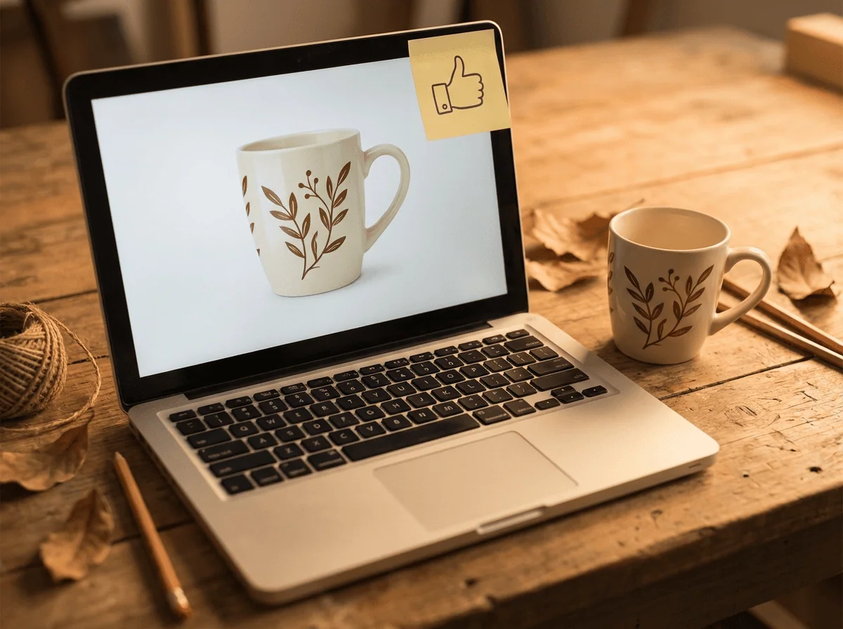 Grey Barn Handwerk shipping — mockup approval ensures your custom order matches expectations