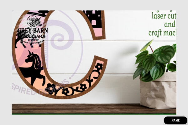 Unicorn Wooden Letter Kit - GBH04142 - Image 3
