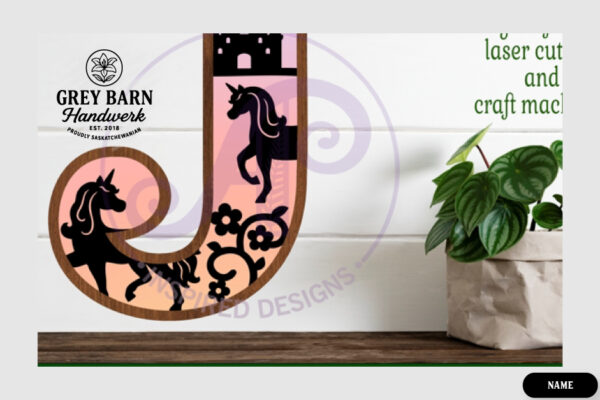 Unicorn Wooden Letter Kit - GBH04142 - Image 9