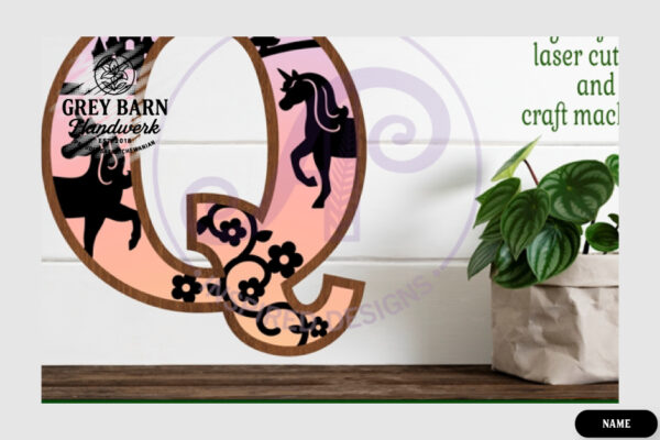 Unicorn Wooden Letter Kit - GBH04142 - Image 14