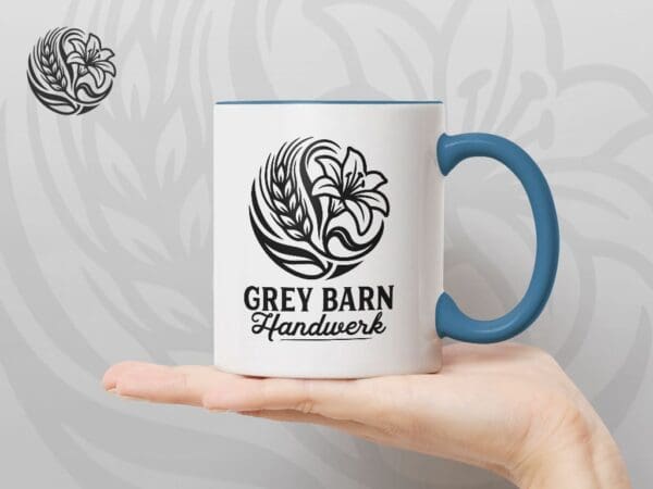 Mug Ceramic Blue Light