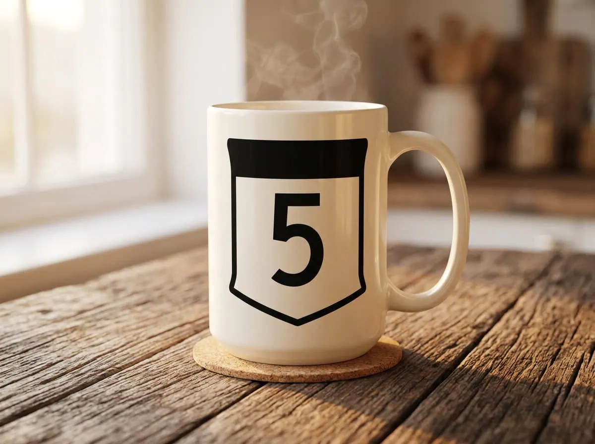 Custom Saskatchewan highway sign mug — handmade Saskatchewan gift ideas from Grey Barn Handwerk