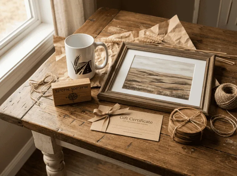 5 Saskatchewan gift ideas — handmade mugs, signs, and prairie art from Grey Barn Handwerk