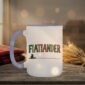 Flatlander 15oz Mug with Saskatchewan prairie design in vibrant colours