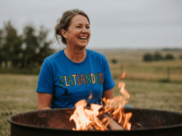 Saskatchewan T-Shirt in Beacon Blue – saskatchewan design by Grey Barn Handwerk