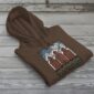 Three Elevators Bunnyhug displayed on premium cotton-poly hoodie showcasing grain elevator design