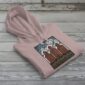 Three Elevators Bunnyhug displayed on premium cotton-poly hoodie showcasing grain elevator design