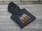 Three Elevators Bunnyhug displayed on premium cotton-poly hoodie showcasing grain elevator design